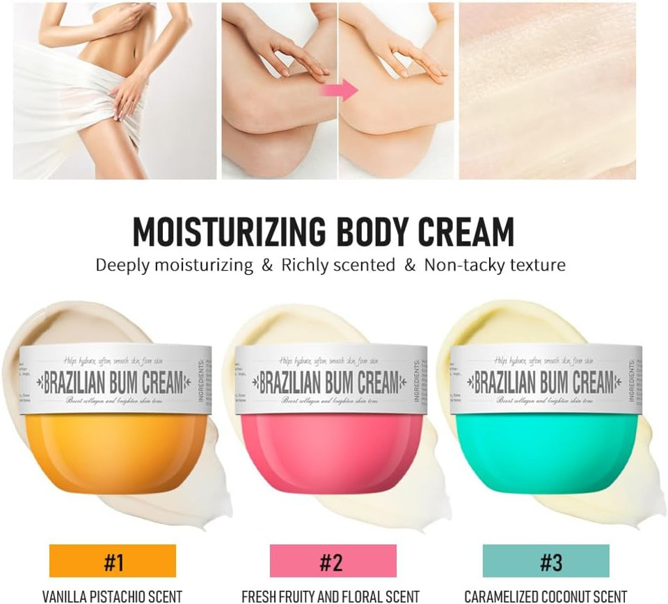 Bum Bum Cream, Moisturizing Body Cream Brighten Body Skin Repair, Smoothing Bum Cream, Lift, Firm, and Reduce Cellulite for a Beautiful Derriere, Long-lasting Fragrance Bum Bum Cream 80ML(#1) Bum Bum Cream, Moisturizing Body Cream Brighten Body Skin Repair, Smoothing Bum Cream, Lift, Firm, and Reduce Cellulite for a Beautiful Derriere, Long-lasting Fragrance Bum Bum Cream 80ML(#1)