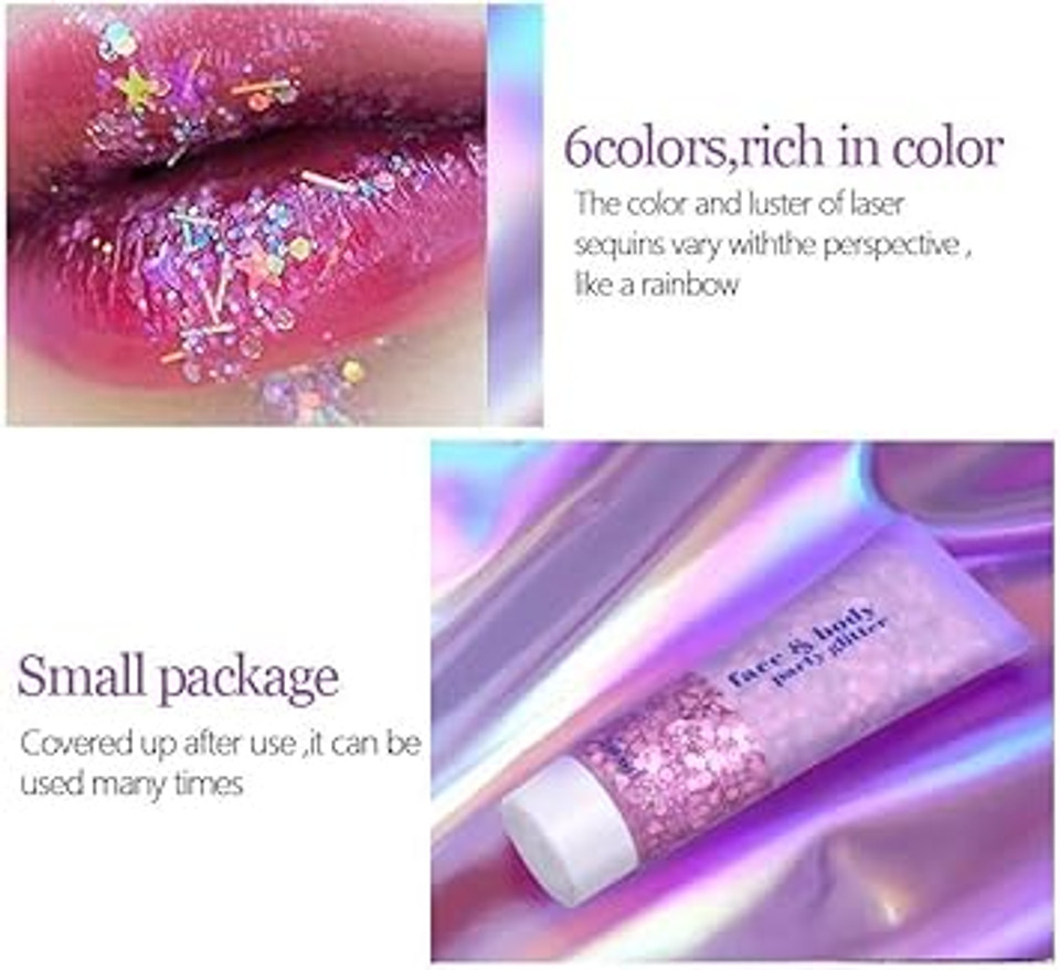 3 PCS Body Glitter Gel, Face Glitters Body Gel Sequins Shimmer Liquid Eyeshadow, Mermaid Sequins Liquid Holographic Glitter Gel, Chunky Glitter for Face Hair Nails(Silver/White/Pink) 3 PCS Body Glitter Gel, Face Glitters Body Gel Sequins Shimmer Liquid Eyeshadow, Mermaid Sequins Liquid Holographic Glitter Gel, Chunky Glitter for Face Hair Nails(Silver/White/Pink)