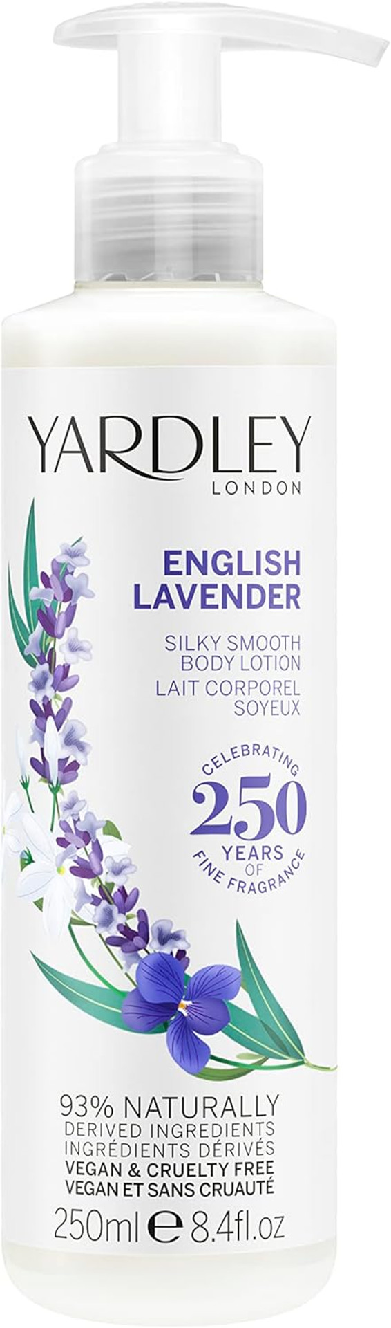 Yardley Of London Lily of the Valley Silky Smooth Body Lotion for her 250ml, Pack of 1