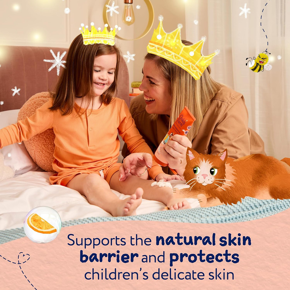 Childs Farm Kids Moisturiser, Sweet Orange | Soothing, Moisturising & Hydrating | Suitable for Dry, Sensitive Skin, 200ml (Pack of 2)