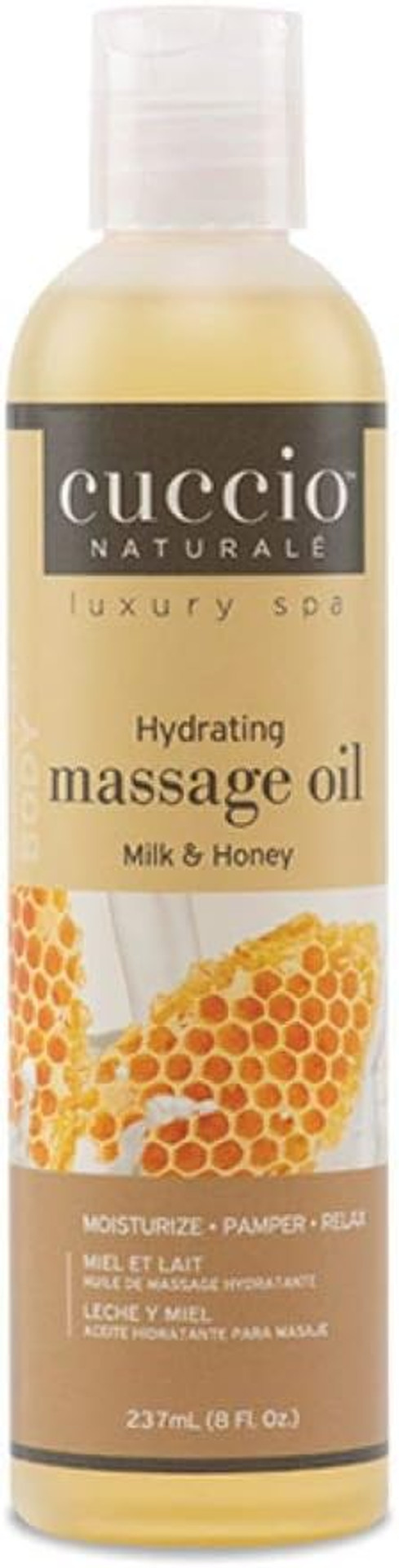 Cuccio Hydrating Massage Oil 237ml (8oz) - Pomegranate & Fig, White