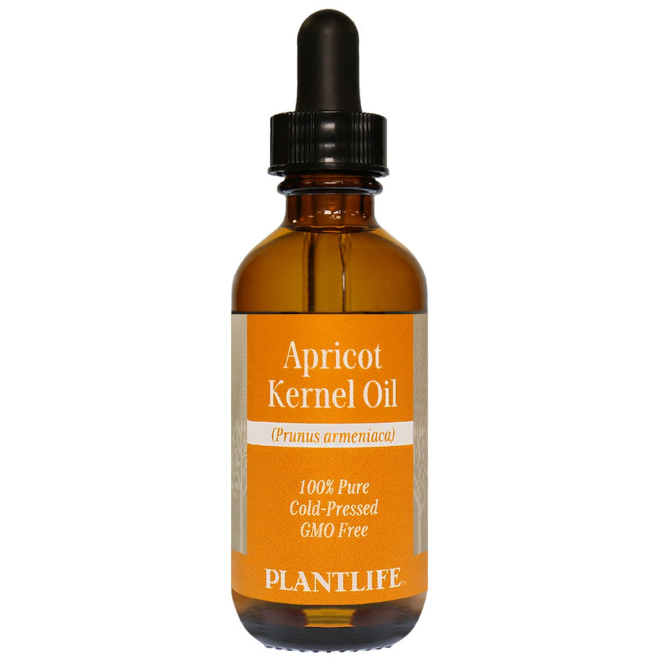 Plantlife Apricot Kernel Carrier Oil - Cold Pressed, Non-Gmo, And Gluten Free Carrier Oils - For Skin, Hair, And Personal Care - 2 Oz