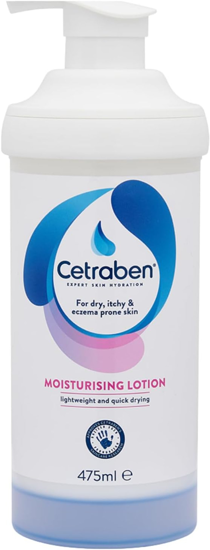 Cetraben Moisturising Lotion, Dry, Sensitive & Eczema-Prone Skin, Lightweight & Quick Drying, Soothes & Protects Skin, Daily Moisturiser Suitable for Adults & Children, Fragrance Free, 1 x 475ml Cetraben Moisturising Lotion, Dry, Sensitive & Eczema-Prone Skin, Lightweight & Quick Drying, Soothes & Protects Skin, Daily Moisturiser Suitable for Adults & Children, Fragrance Free, 1 x 475ml