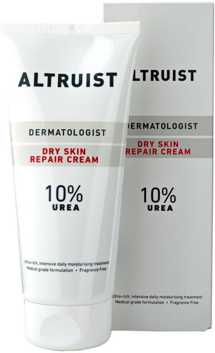 ALTRUIST. Dermatologist Dry Skin Repair Cream 10% Urea  Medical grade moisturiser with Glycerin and Urea by Dr Andrew Birnie, suitable for sensitive skin  200 ml