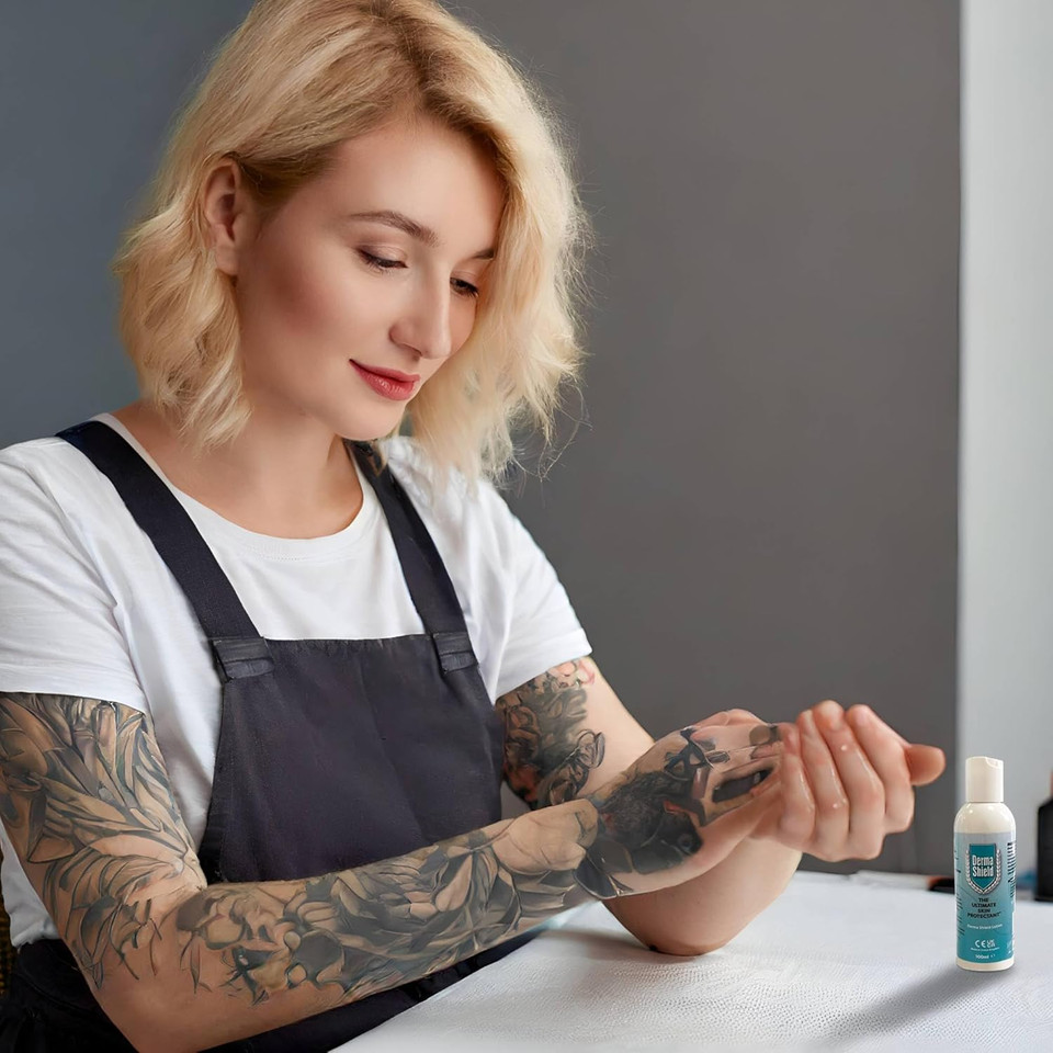 Derma Shield Barrier Cream 100ml Lotion - The Ultimate Waterproof Skin Shield for Hands, Body, Face - Clinically Proven Protection and Relief for Contact Dermatitis, Dry Skin