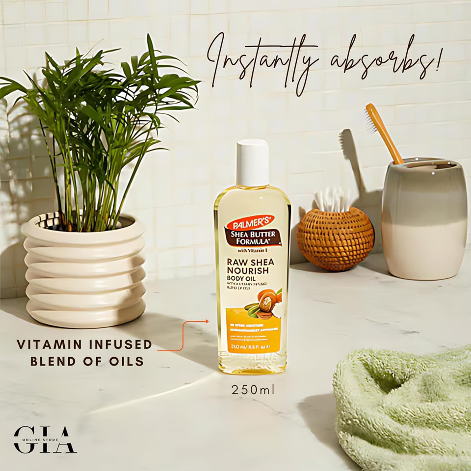 Palmer's Shea Butter Formula Bundle | Nourishing Body Lotion 250ml & Body Oil 250ml | Hydrating & Smooth Skin Care | Enriched with Shea Butter Organic for Dry & Sensitive Skin
