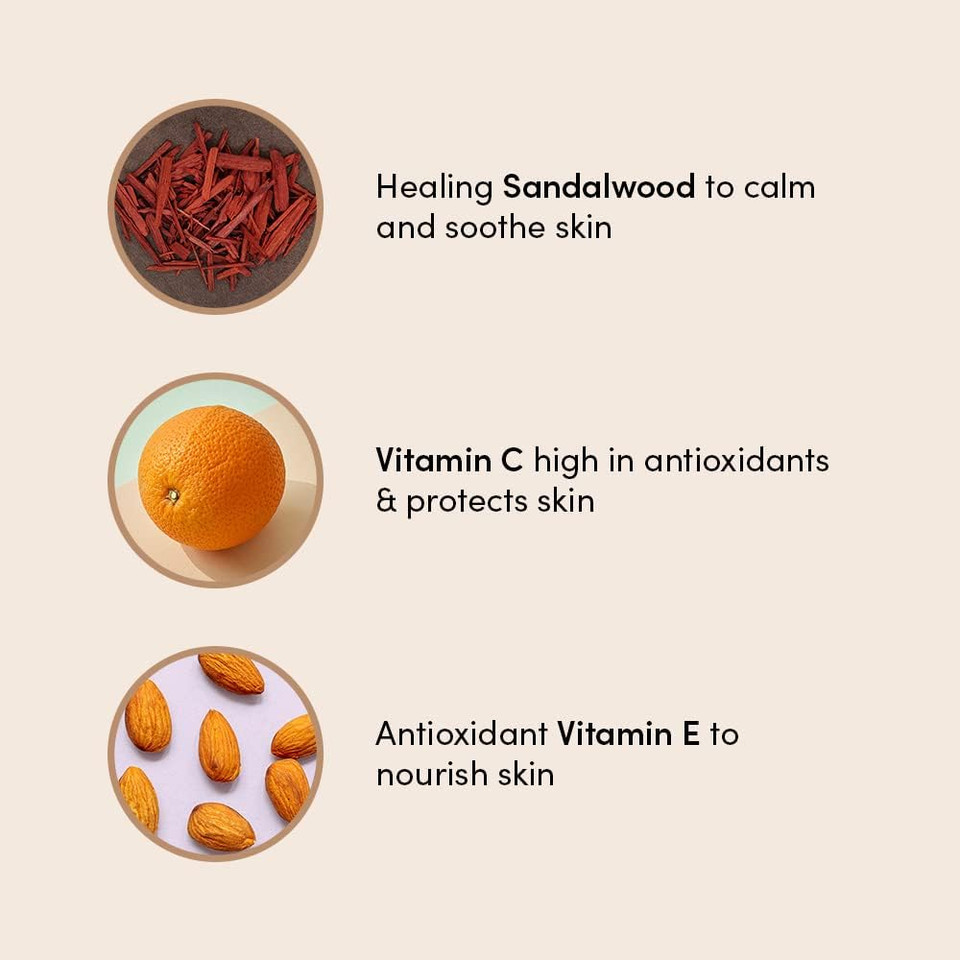 UrbanVeda Soothing Body Lotion | Natural Moisturiser for Calming the Skin | Hydrating Moisturiser with Aloe Vera & Sandalwood | Body Moisturiser for Dry Skin | Body Lotion Women & Men | 250 ml