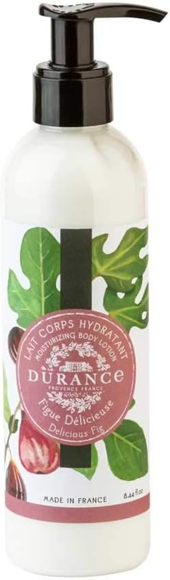 Durance Les Eternelles Moisturising Body Lotion 250ml, Delicious Fig Scent - Intensive Moisturiser Enriched With Plant Oils - Fresh & Luscious Texture, No Oily Feeling