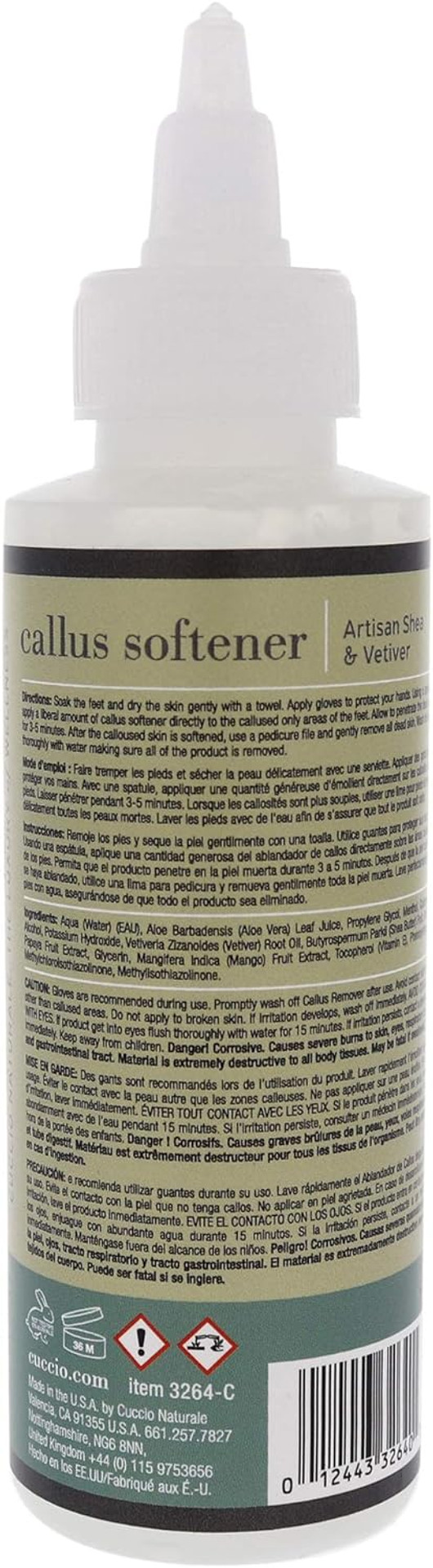 Cuccio Artisan Shea & Vetiver Callus Softener 472ml (16oz)