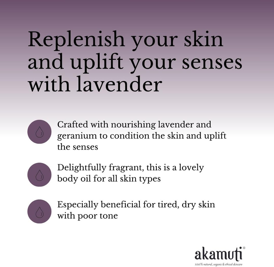Akamuti Lavender & Geranium Body Oil 100ml
