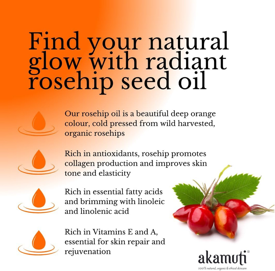 Akamuti Organic Rosehip Oil 100ml