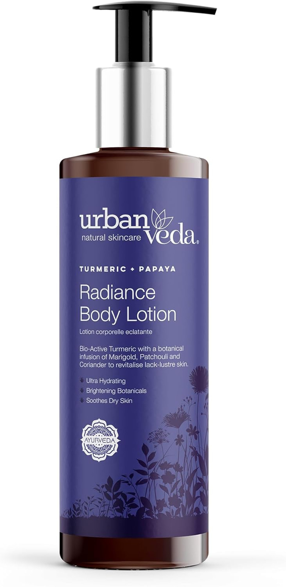 Urban Veda Radiance Body Lotion | Brightening Body Lotion for Skin Care | Body Moisturiser for Dry Skin & Dull Skin | Hydrating Body Cream with Glycerine | Moisturiser for Men & Women |2x 250 ML