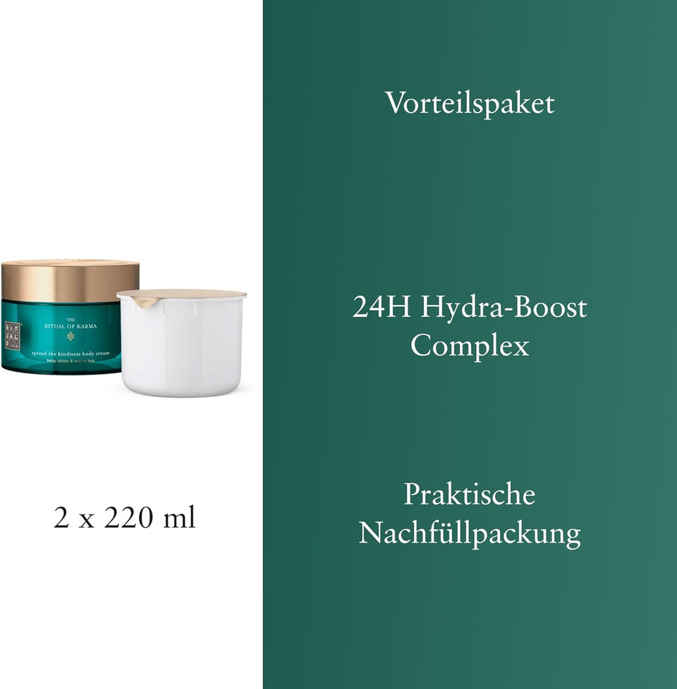 RITUALS Body Cream + Refill The Ritual of Mehr Gift Set - Energising Body Cream with Sweet Orange and Cedar Wood - Nourishing Properties, 220ml + 220ml RITUALS Body Cream + Refill The Ritual of Mehr Gift Set - Energising Body Cream with Sweet Orange and Cedar Wood - Nourishing Properties, 220ml + 220ml