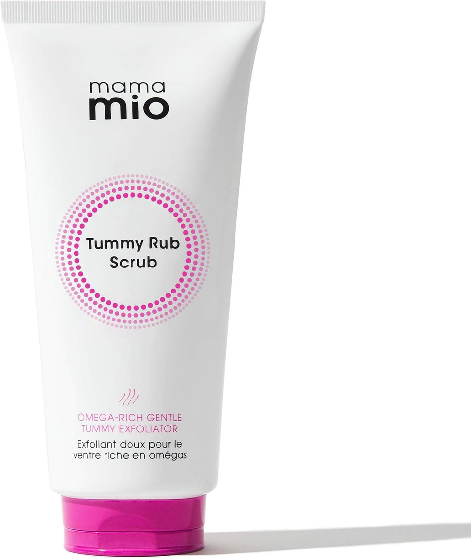 Mama Mio Tummy Rub Scrub 180 ml | Pregnancy Gentle Body Exfoliator | For Dry Skin | 97 Percent Natural Origin