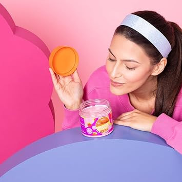 Delia Cosmetics - Dairy Fun - Body Peeling Smoothie - Washes & Refreshes - Exfoliates & Smoothes - Moisturizes, Nourishes, Firms - Intense Scent of Raspberry - Natural Extracts - Body Scrub - 350g