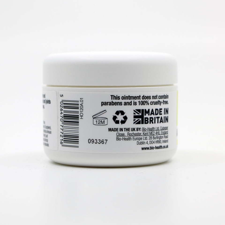 Bio-Health Arnica, Comfrey & Chamomile Body Ointment, Soothes Aching Muscles and Joints, Bruises and Scrapes Relief, Paraben Free Moisturises with Sweet Almond and Shea Butter Base, 84g