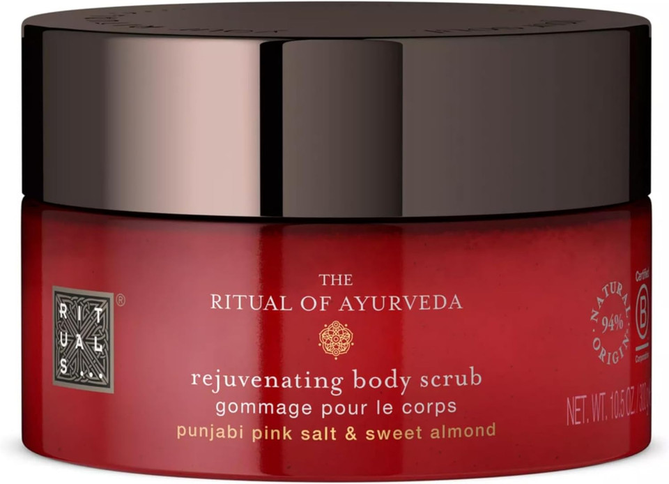 RITUALS Body Scrub The Ritual of Ayurveda - Body Salt Scrub Made with Pink Salt from Punjab and Sweet Almond Oil - Made from 94% Natural Origin Ingredients - 300g RITUALS Body Scrub The Ritual of Ayurveda - Body Salt Scrub Made with Pink Salt from Punjab and Sweet Almond Oil - Made from 94% Natural Origin Ingredients - 300g