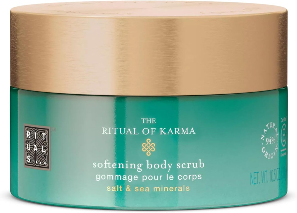 RITUALS Body Scrub The Ritual of Hammam - Body Salt Scrub Made with Coarse Sea Salt and Eucalyptus Oil - Made from 94% Natural Origin Ingredients - 300g