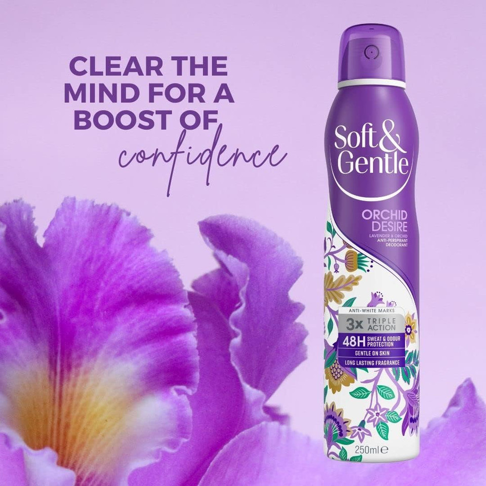 Soft & Gentle Orchid Desire Anti-Perspirant Deodorant Spray 250ml