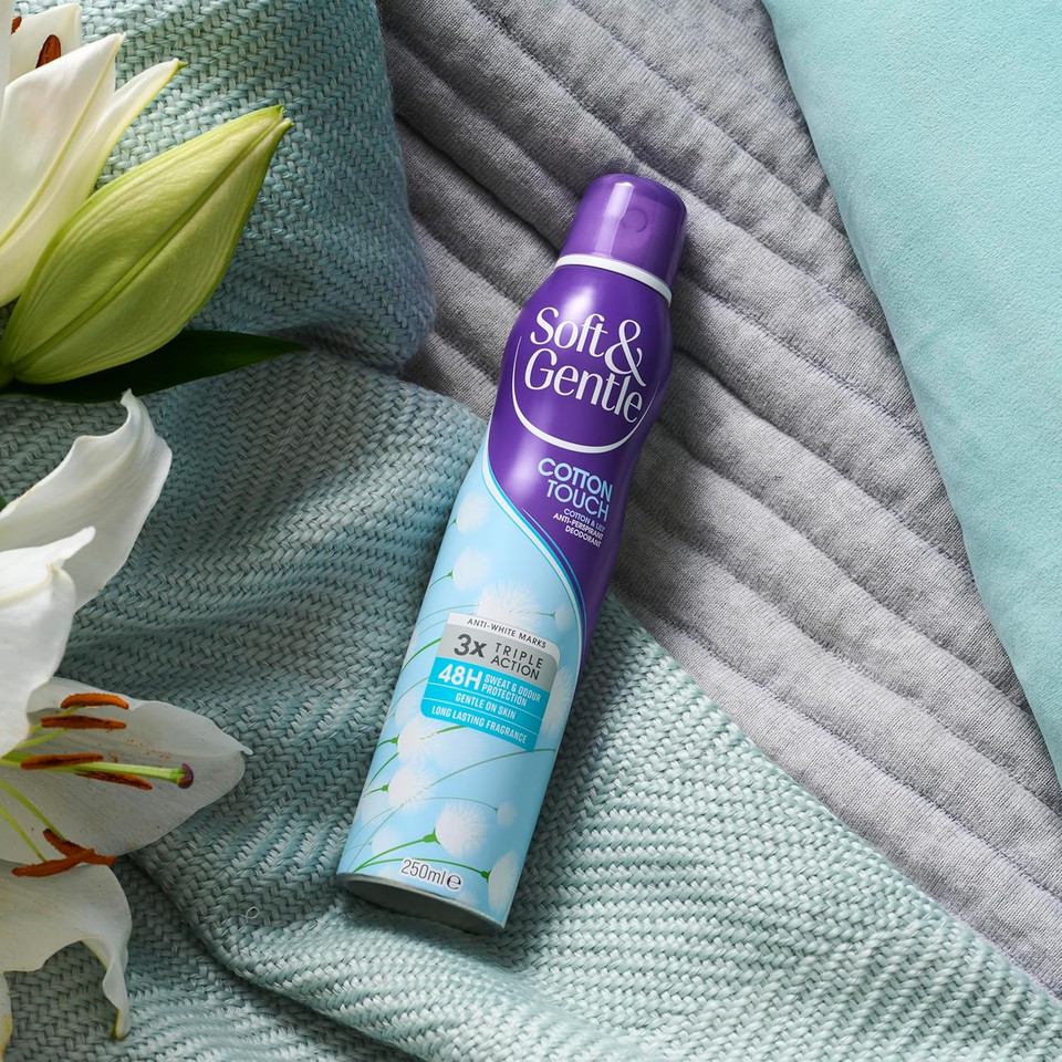 Soft & Gentle Cotton Touch Anti-Perspirant Deodorant Spray, 250ml