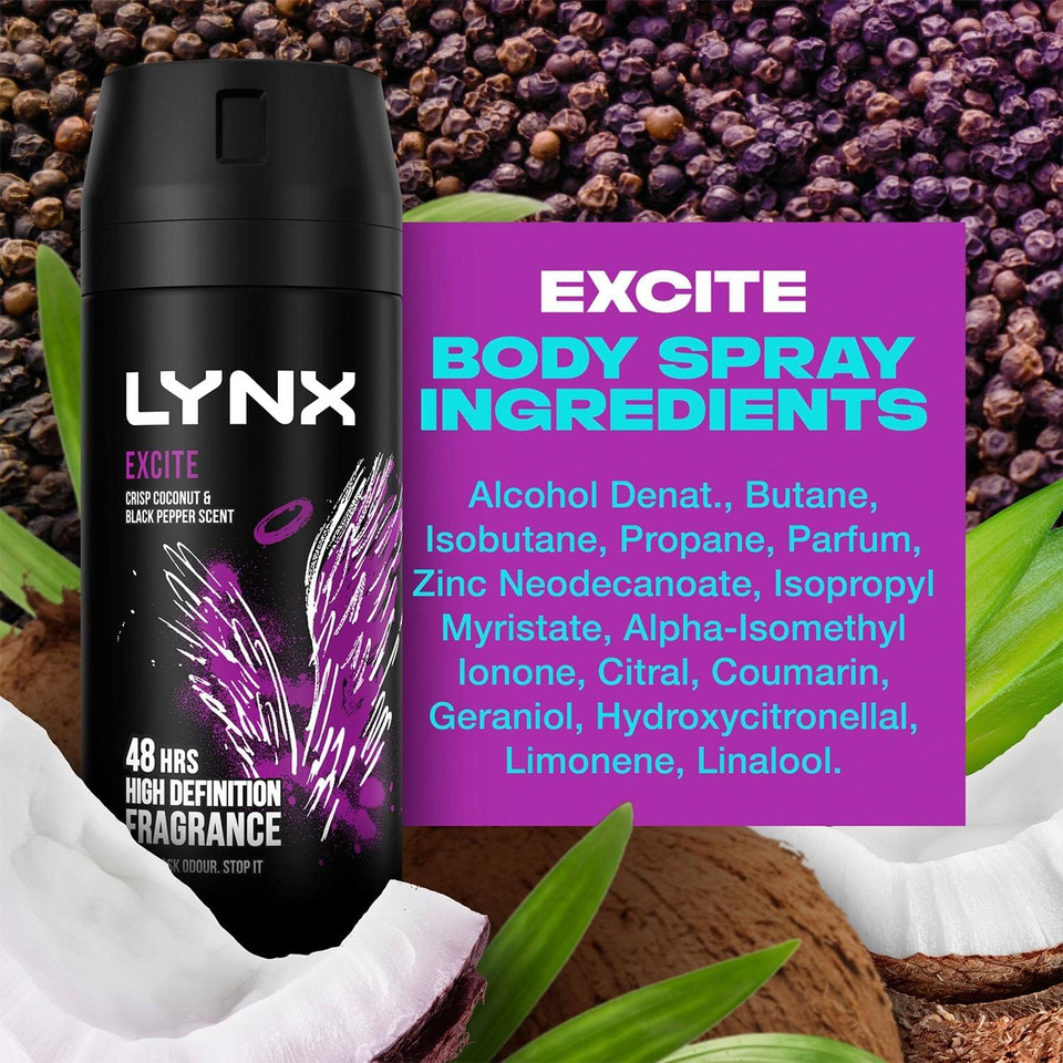Lynx Excite Aerosol Bodyspray 150 ml