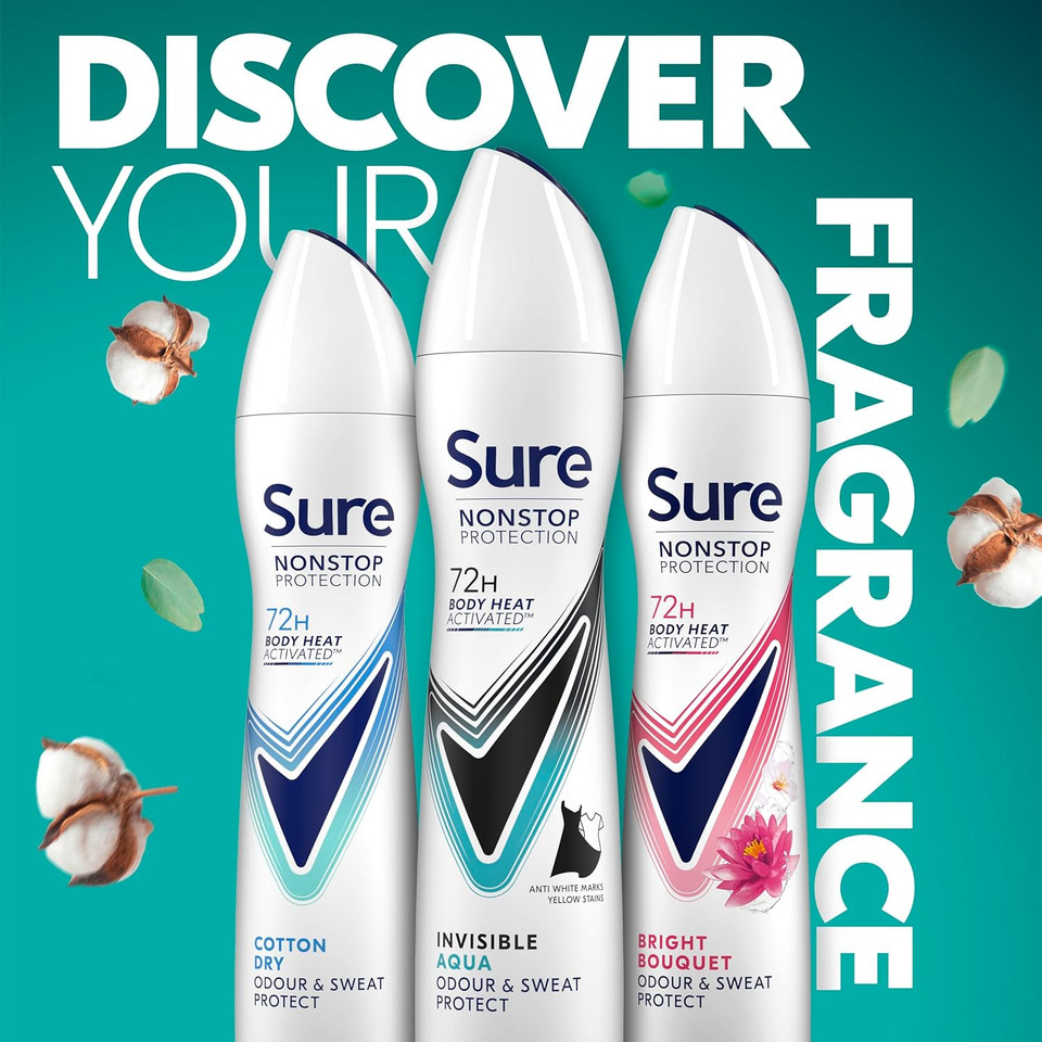 Sure Invisible Anti-perspirant 72h Protection, 250ml