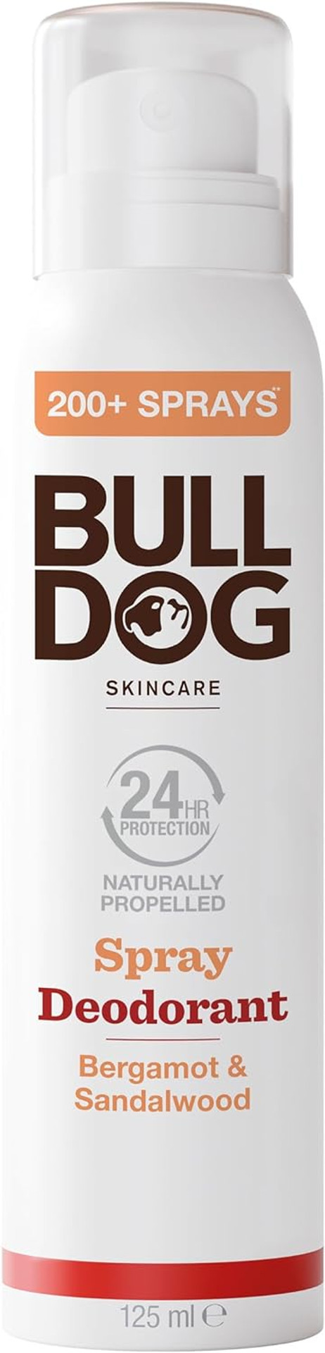BULLDOG - Skincare for Men | Fresh Mint & Cedarwood Spray Deodorant | Men's Natural Deodorant | 125ml