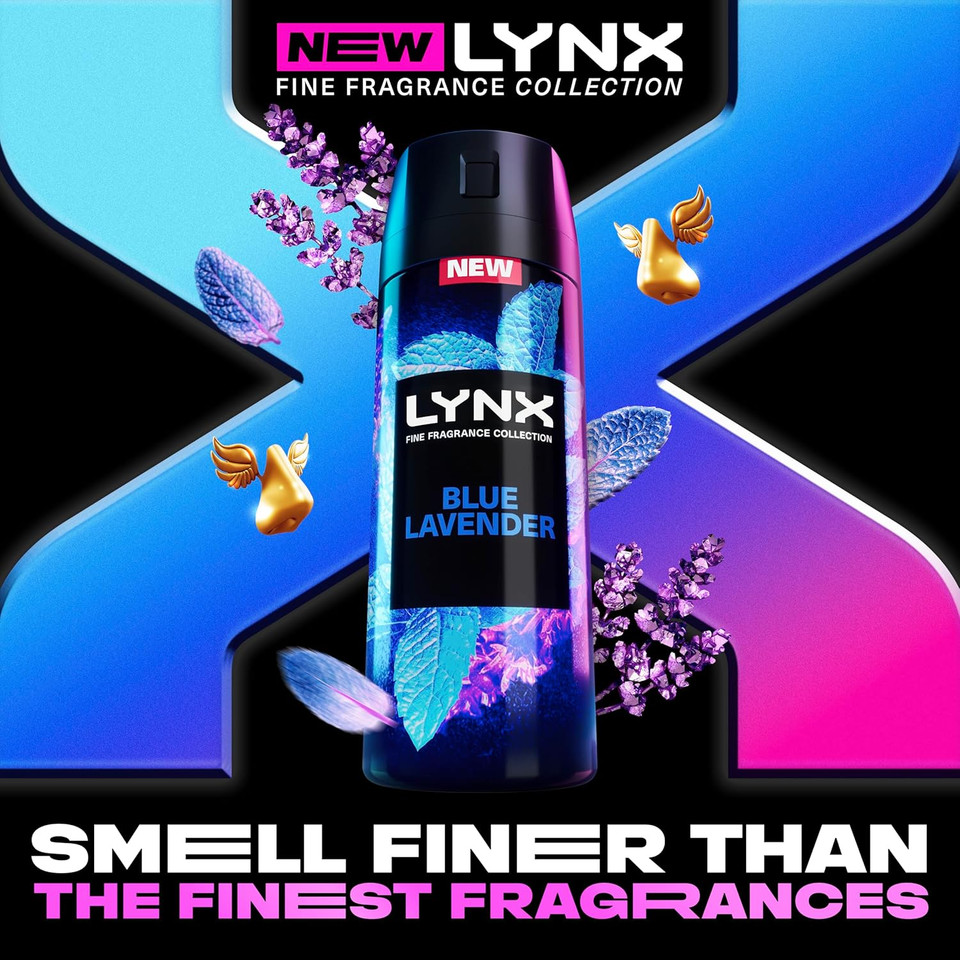 Lynx Fine Fragrance Collection Blue Lavender Premium Deodorant Bodyspray 150 ml