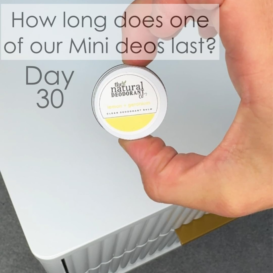 The Natural Deodorant Co. Mini/Sample Size 10g, Palmarosa & Mandarin Clean Deo Balm, Lasts 10 Days, All Day Protection