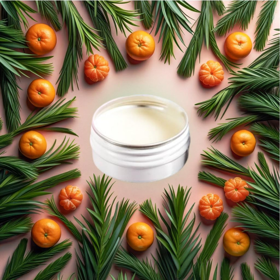 The Natural Deodorant Co. Mini/Sample Size 10g, Palmarosa & Mandarin Clean Deo Balm, Lasts 10 Days, All Day Protection