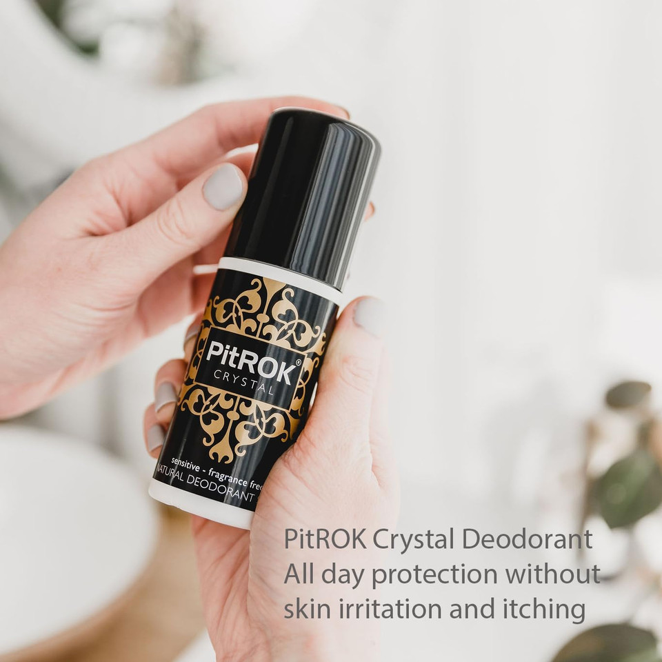 PitROK Crystal Deodorant. 1 x 100ml Pump Spray, Fragrance Free, Vegan, Cruelty Free, Sensitive Skin Deodorant, with Aloe Vera and Grapefruit Seed Extract, Gender Neutral. Made in the UK PitROK Crystal Deodorant. 1 x 100ml Pump Spray, Fragrance Free, Vegan, Cruelty Free, Sensitive Skin Deodorant, with Aloe Vera and Grapefruit Seed Extract, Gender Neutral. Made in the UK