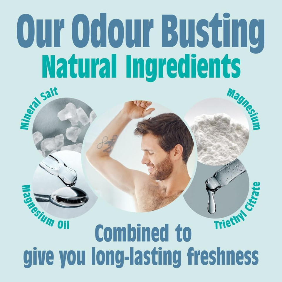 Salt of the Earth - Natural Deodorant Roll On for Men - Certified 100% Natural Origin Ingredients - Vegan, Long Lasting Protection, Leaping Bunny Approved - Made in the UK - Vetiver & Citrus - 75ml Salt of the Earth - Natural Deodorant Roll On for Men - Certified 100% Natural Origin Ingredients - Vegan, Long Lasting Protection, Leaping Bunny Approved - Made in the UK - Vetiver & Citrus - 75ml