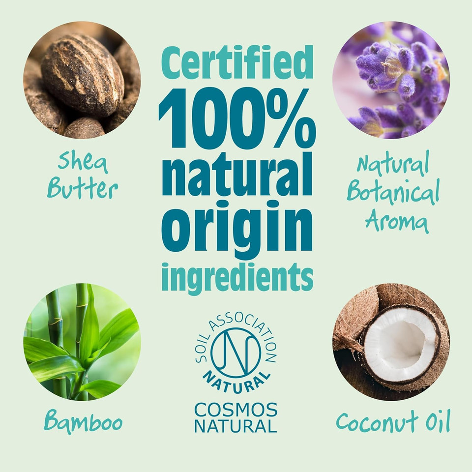 Salt of the Earth - Natural Vegan Deodorant Balm; Long Lasting Protection, Leaping Bunny Approved, Plastic & Aluminium Free - Lavender & Vanilla - 60g