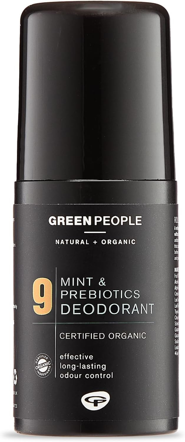 Green People For Men No. 9 Mint and Prebiotics Deodorant - Vegan, Organic & Cruelty Free, 75ml