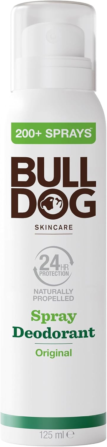 BULLDOG - Skincare for Men | Original Spray Deodorant | Men's Natural Deodorant | 125ml