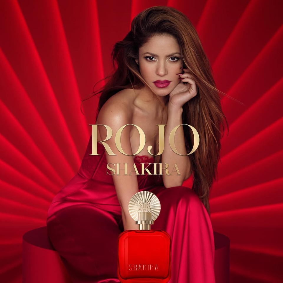 Shakira Perfumes - ROJO by Shakira Eau de Parfum For Women - Long Lasting - Powerful, Sensual and Charming Scent - Floral, Spicy and Amber Notes - Ideal for Day Wear - 50 ml