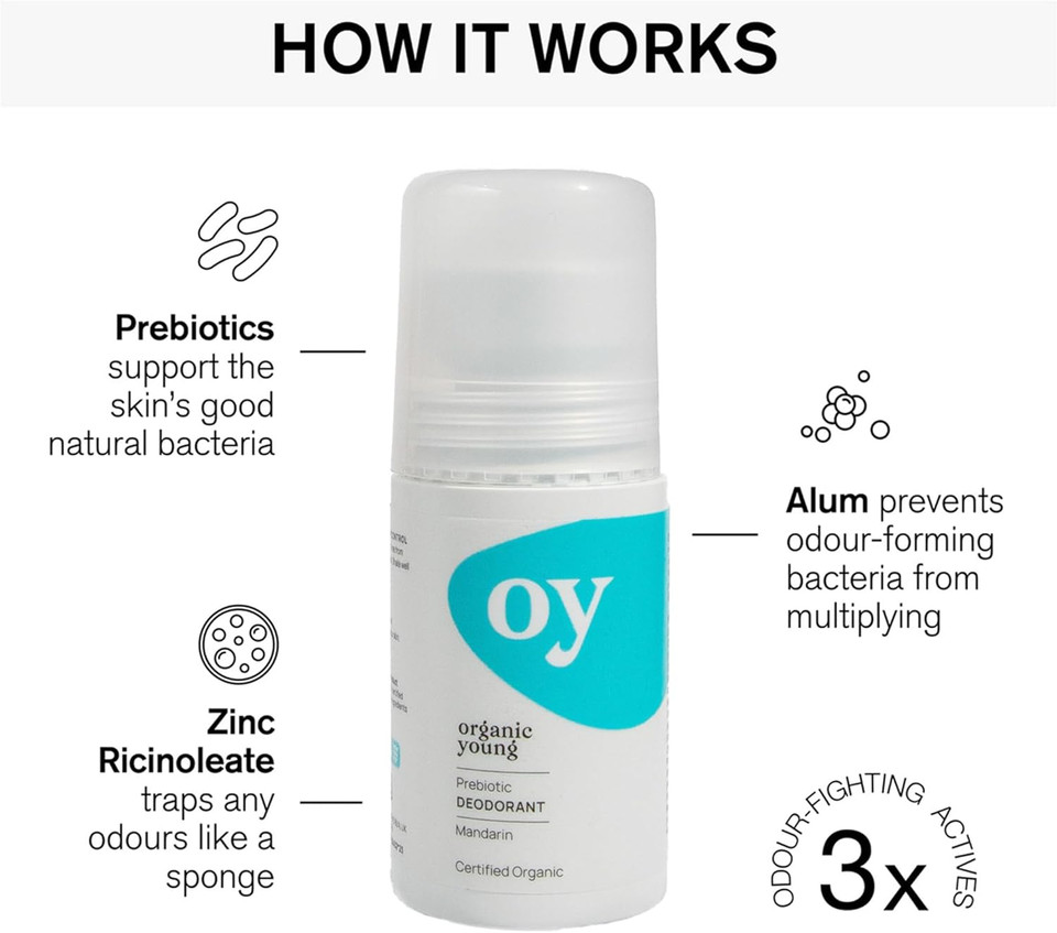 Green People Oy Teenage Deodorant - Natural & Organic Deodorant for Teens - Orange & Vanilla - Paraben & Ethanol Free - Vegan, 75ml