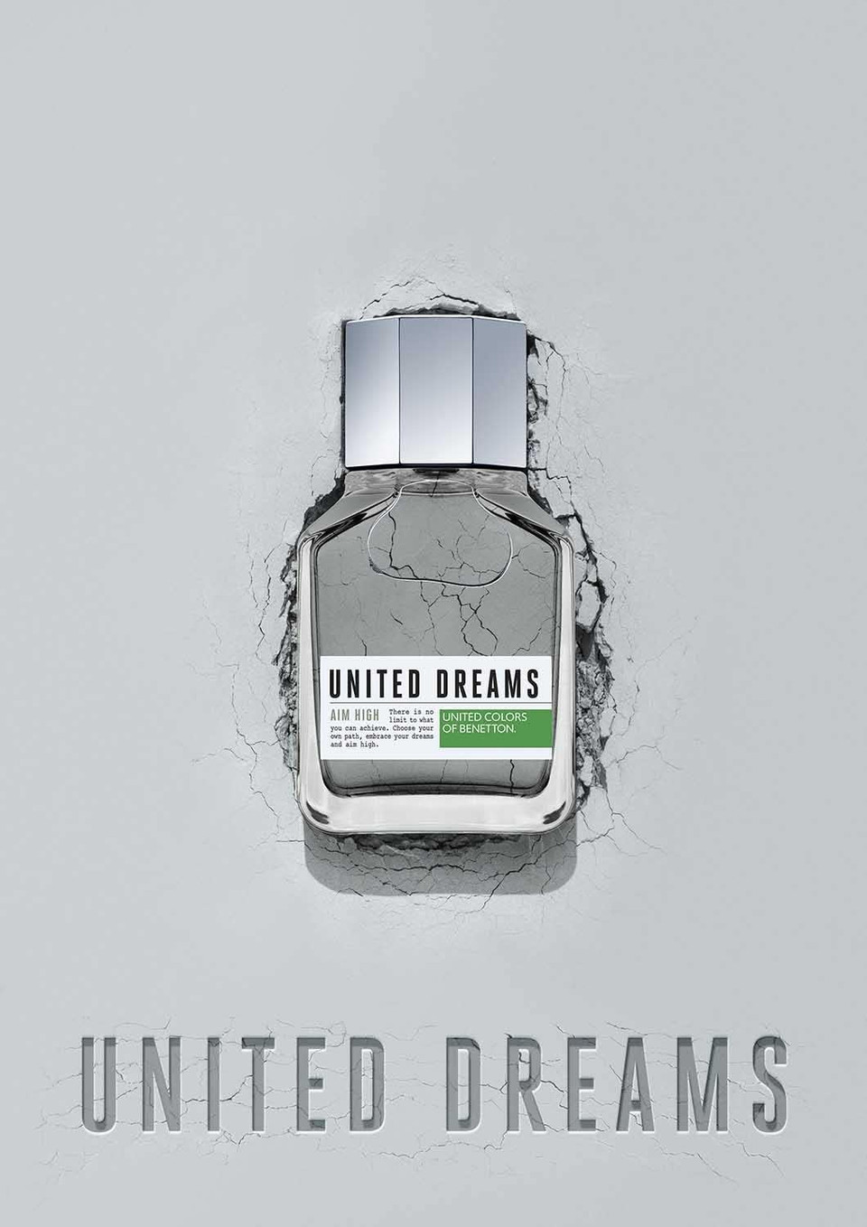 Benetton - United Dreams Aim High, Eau de Toilette for Men - Long Lasting - Fresh, Casual and Modern Fragance - Woody, Aromatic and Citrus Notes - Ideal for Day Wear - 100 ml