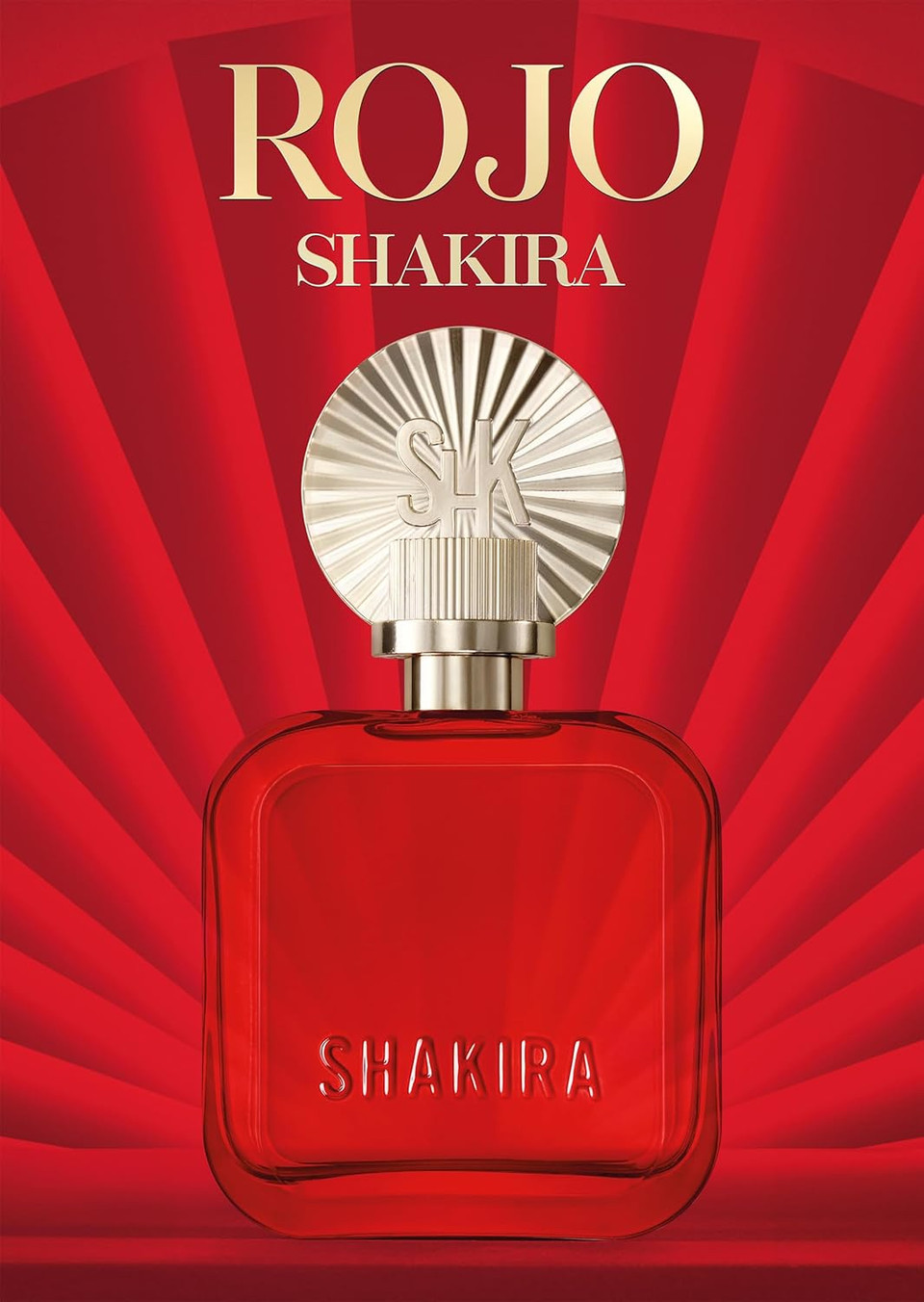 Shakira Perfumes - ROJO by Shakira Eau de Parfum For Women - Long Lasting - Powerful, Sensual and Charming Scent - Floral, Spicy and Amber Notes - Ideal for Day Wear - 80 ml