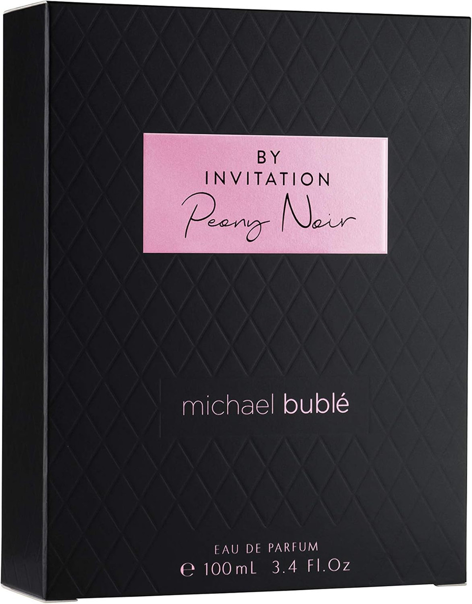 Michael Bublé Fragrances By Invitation Peony Noir Womans Perfume, Eau de Parfum, 100 ml