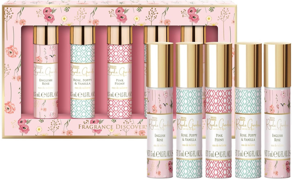 Baylis & Harding Royale Garden Rose, Poppy & Vanilla Fragrance Discovery Gift Set - Vegan Friendly (Pack of 1)