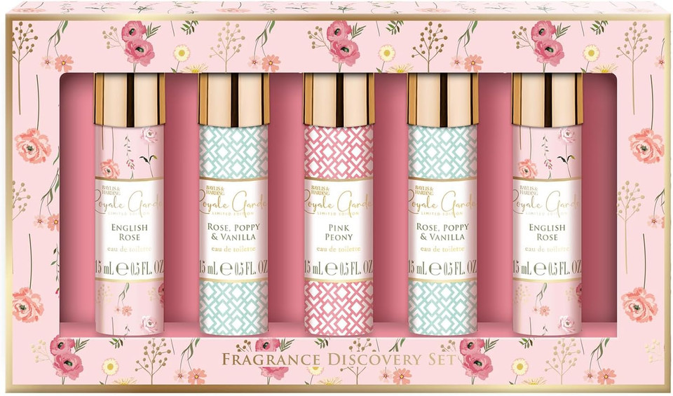 Baylis & Harding Royale Garden Rose, Poppy & Vanilla Fragrance Discovery Gift Set - Vegan Friendly (Pack of 1)