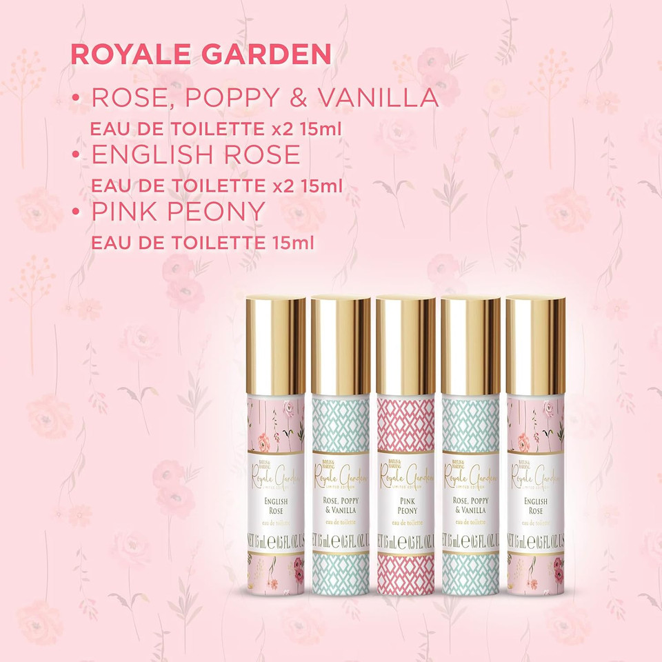 Baylis & Harding Royale Garden Rose, Poppy & Vanilla Fragrance Discovery Gift Set - Vegan Friendly (Pack of 1)