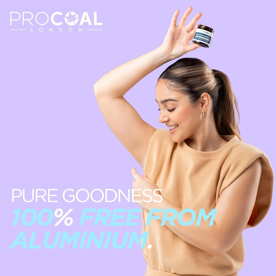 100% Natural Deodorant Balm by Procoal - Zero Potassium Alum, 100% Aluminium Free, Vegan Deodorant For Women & Men, Cruelty-Free, Plastic-free, Made in UK