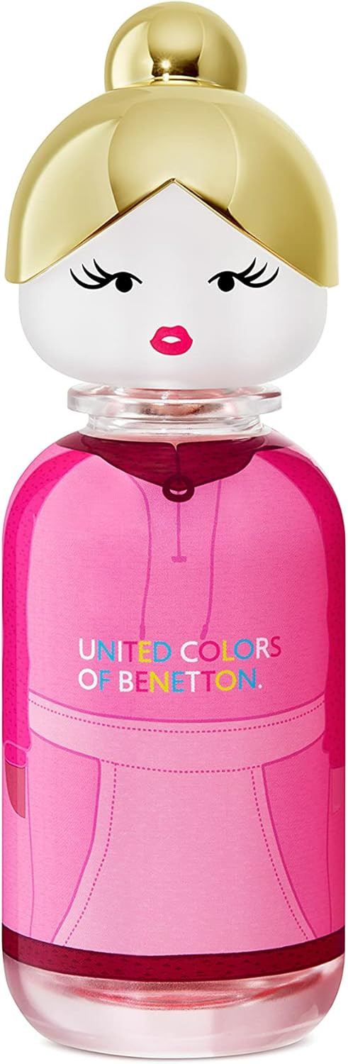 Benetton - Sisterland Pink Raspberry, Eau de Toilette for Women - Long Lasting - Fresh, Young and Modern Fragance - Floral, Neroli and Musk Notes - Ideal for Day Wear - 80 ml