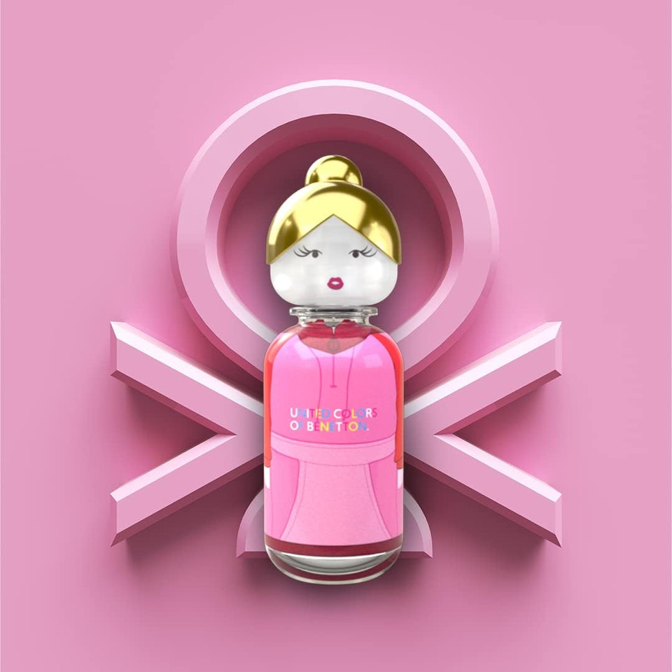 Benetton - Sisterland Pink Raspberry, Eau de Toilette for Women - Long Lasting - Fresh, Young and Modern Fragance - Floral, Neroli and Musk Notes - Ideal for Day Wear - 80 ml