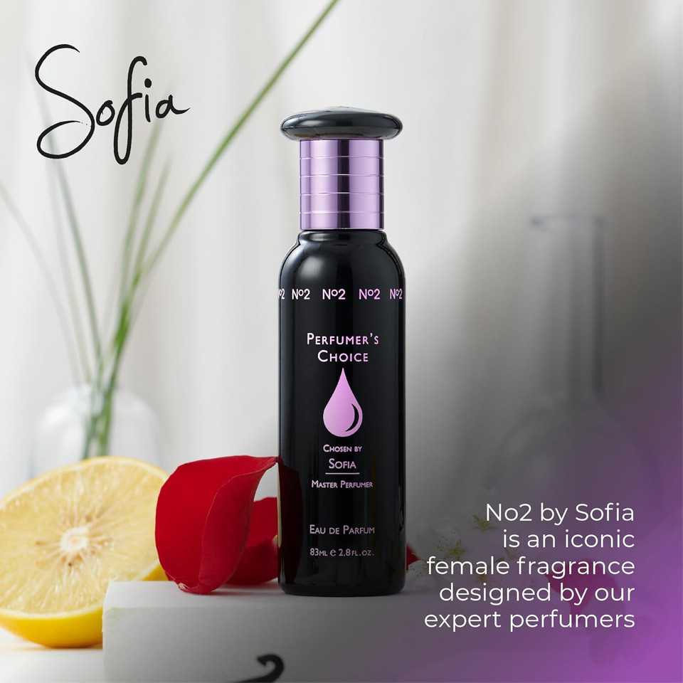 PERFUMER'S CHOICE No 2 by Sofia Perfume for Women. 83ml Eau de Parfum. Luxury Fragrance - Ladies Perfume, Long Lasting Womens Fragrance by Milton-Lloyd