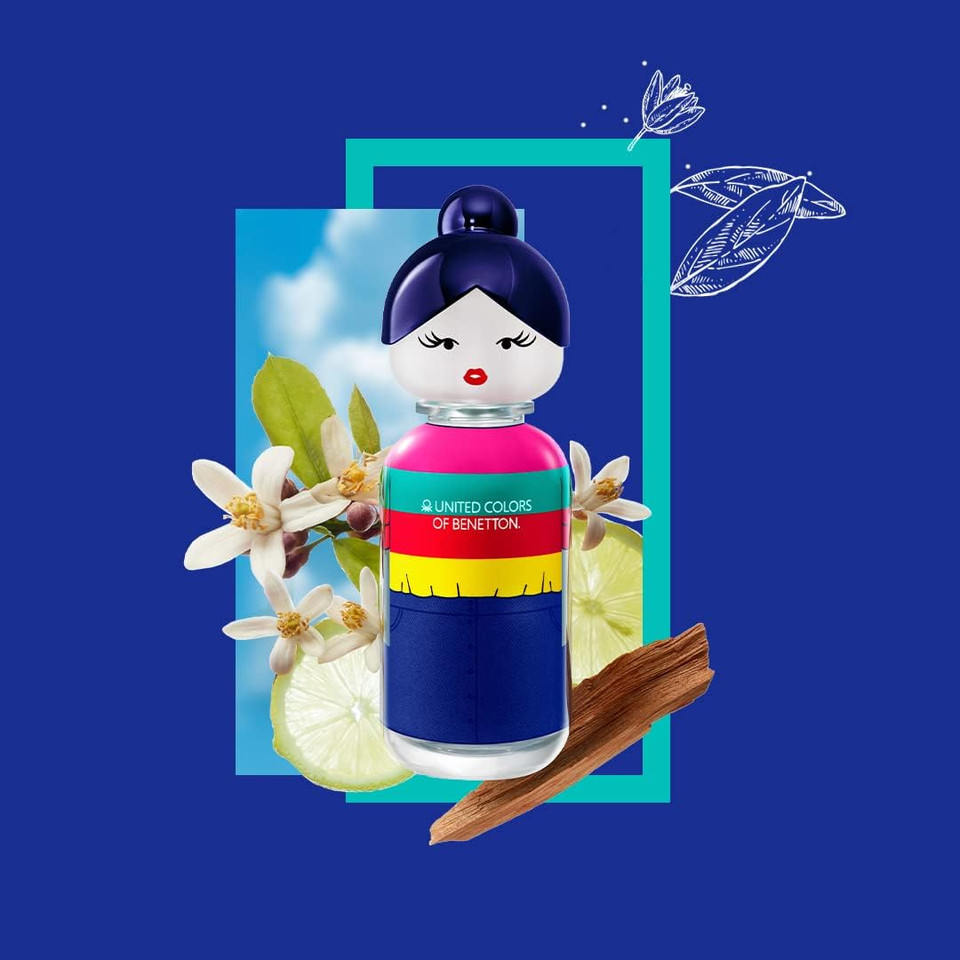 Benetton - Sisterland Blue Neroli, Eau de Toilette for Women - Long Lasting - Young, Modern and Fresh Fragance - Amber, Fruity, and Lavender Notes - Ideal for Day Wear - 80 ml