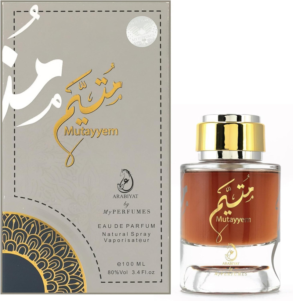 Arabiyat Mutayyem Eau de Parfum Natural Spray Women and Men (Unisex), 100 ml, 80% Vol Made in UAE