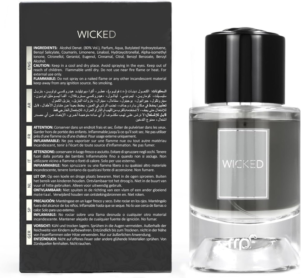 MPF My Perfumes Wicked Eau de Parfum, 100 ml, For Men & Women Made in UAE